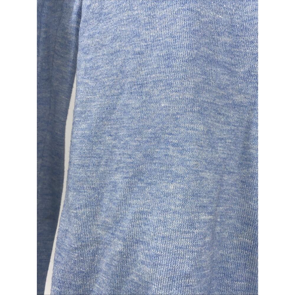 Lacoste Vneck Sweater Blue Crocodile Logo Long Sleeve 36 100% Cotton - Picture 3 of 8